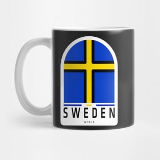 Sweden Flag Sticker, For Sweden Lovers Mug